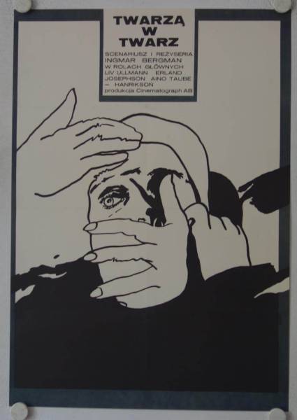 Von Angesicht zu Angesicht originales polnisches Filmplakat